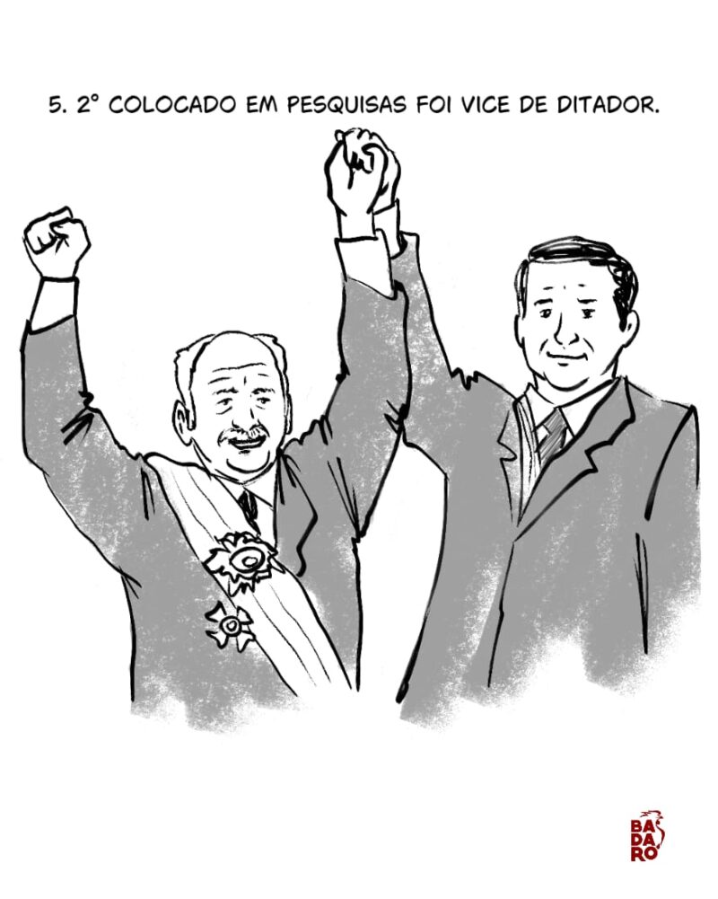 5 - Segundo nas pesquisas foi vice de ditador